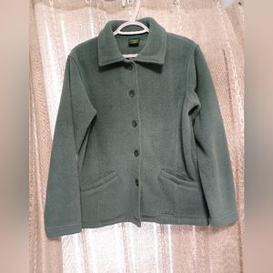 Cabela's Polartec Teal Green Fleece Chore Coat Size Small